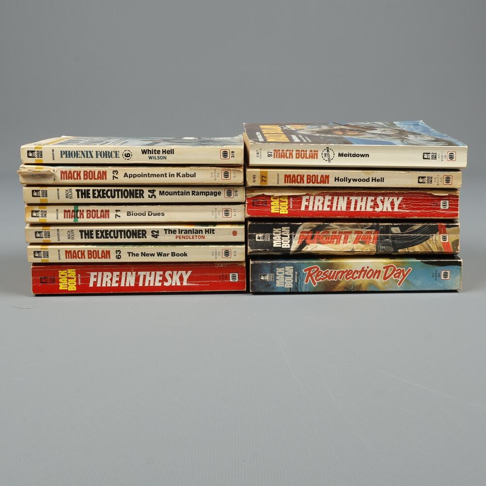 11 Mack Bolan By Don Pendleton DP 1 Phoenix Force by Gar Wilson Gold Eagle